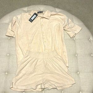 Nasty Gal two piece Terry set